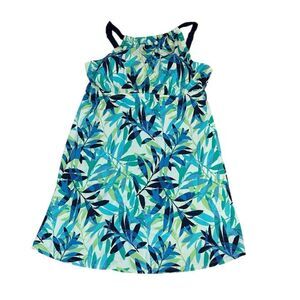 Swimsuits for all high neck, swim dress, blues, teals, modest, 14